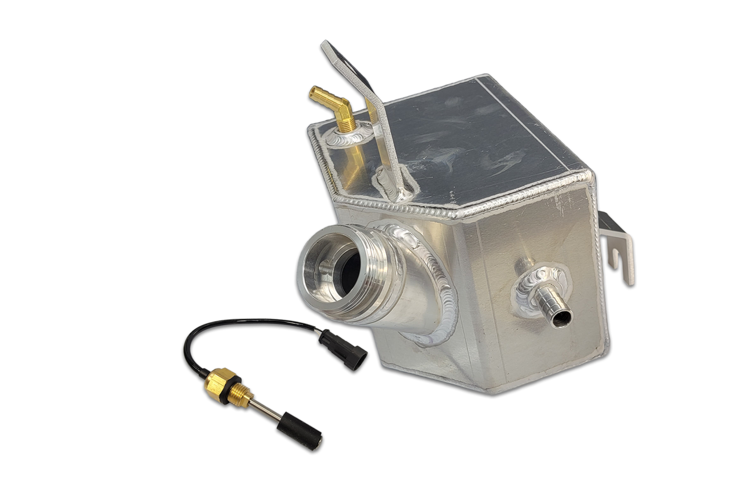 1318 6.7 Cummins Welded Aluminum Coolant Tank w/ Low Level Sensor G