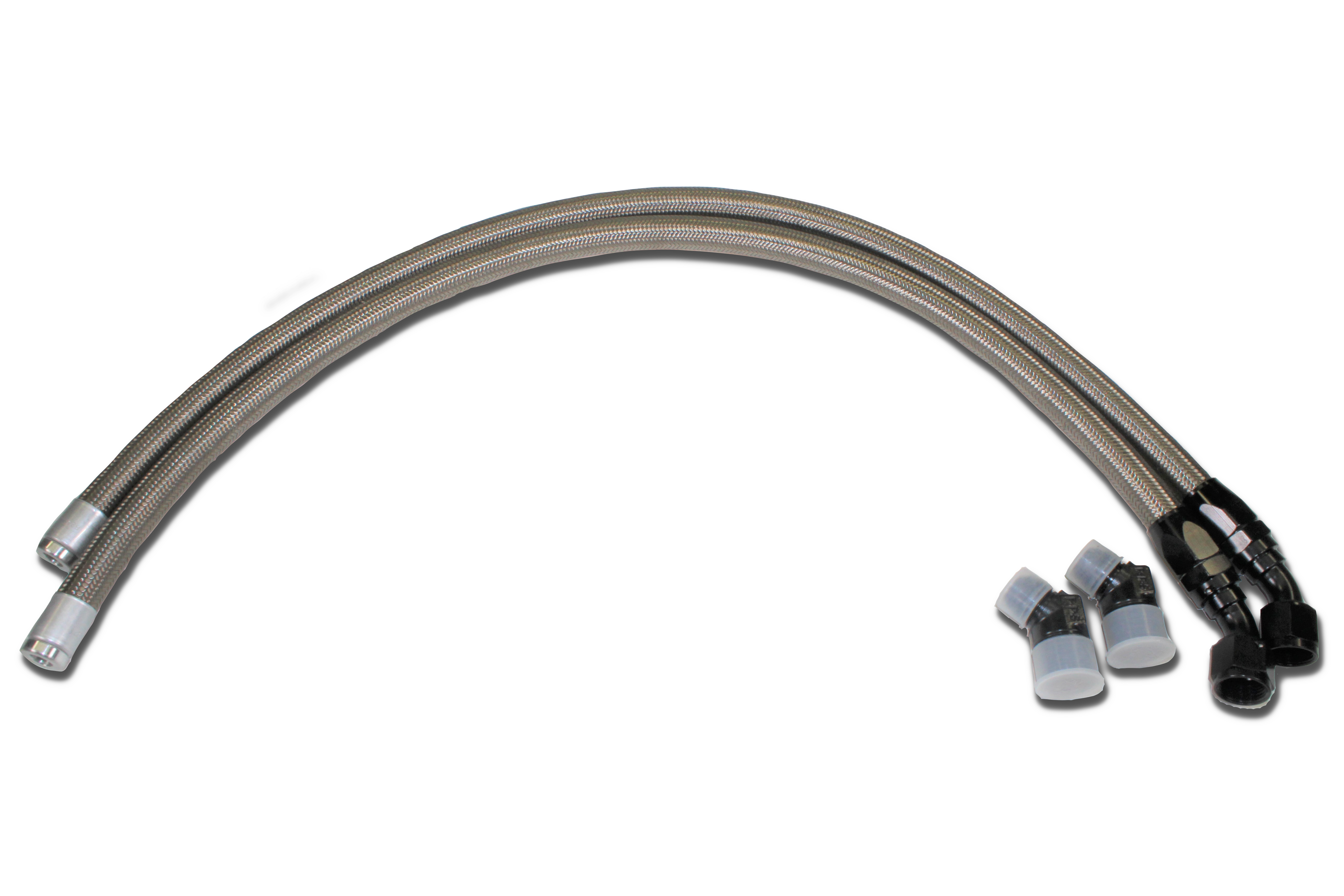 Braided Stainless Steel Hose Kit for Tappet Cover - G&R Performance Diesel